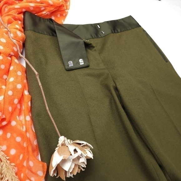 TSE Cashmere Wool Blend Wide Leg Flare Pants Sz 4 - Picture 2 of 11